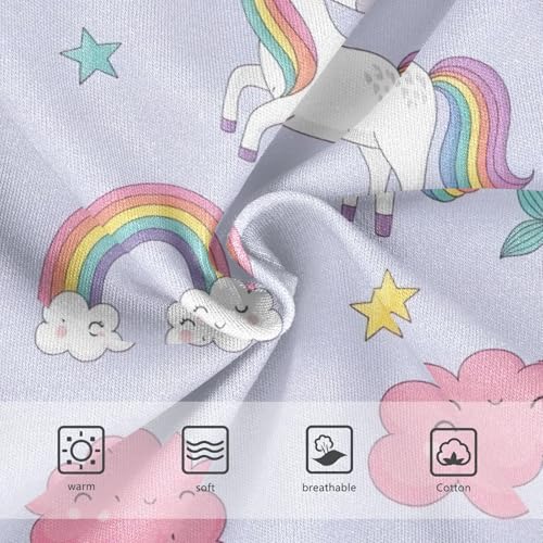 CHIFIGNO Briefs for Boys Cute Mermaid Unicorn Purple Cotton Boys' Underwear Soft Breathable Brief Underwear3