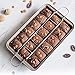 Kundalini Brownie Pan with Dividers Non-stick Rectangular Baking Pan with Built-in Slicer,it Can Make Brownie Bite,Cake,Fudges and Chocolate 12.4
