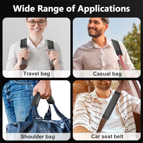 Image of SEG Direct Black and Gray Seat Belt Pads Pack of 2