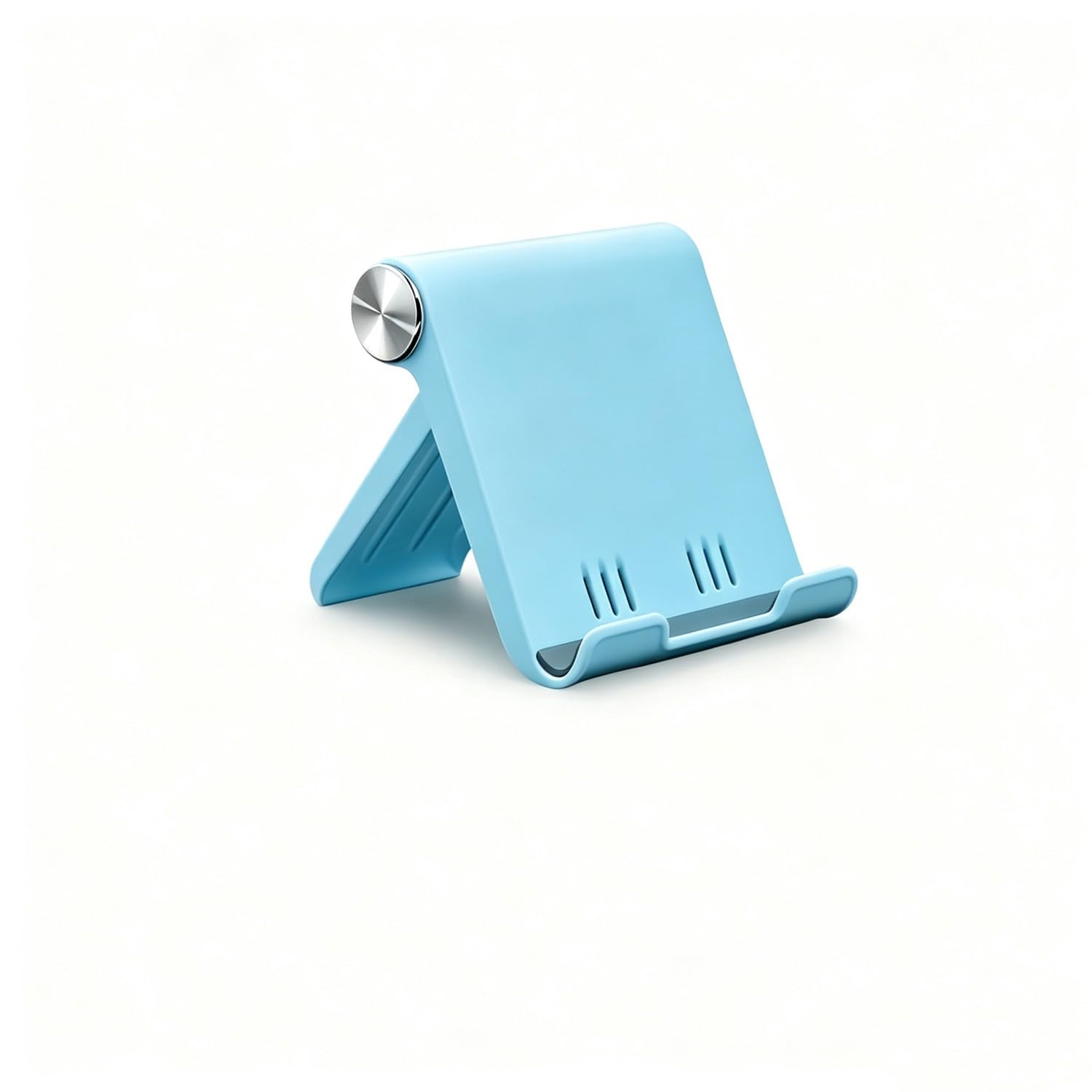 Soporte plegable para teléfono móvil, soporte de escritorio, compatible con todos los smartphones, color azul