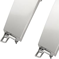 Vista 6 de Aramox 2 paneles de ventilación de salpicadero, consola central plateada, panel de ventilación de aire de CA, compatible con Land Cruiser Prado J120