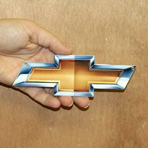 Chevy Bow Tie GM Gold Bowtie Metal Magnet Emblem Art Size: 6" x 2" Tool Box Great Gift Item