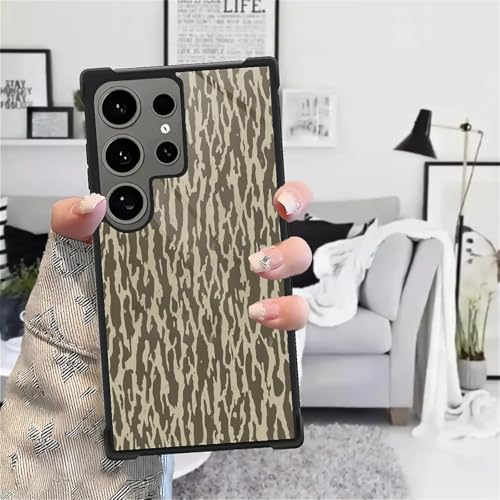 FKBRCL4U for Samsung Galaxy S24 Ultra Case,Graphic Design for Girl Boy Soft Silicone Hard Acrylic Shock Protection Designed for Samsung Galaxy S24 Ultra Bottomland Camouflage Gray Bark Camo Pattern - image 7