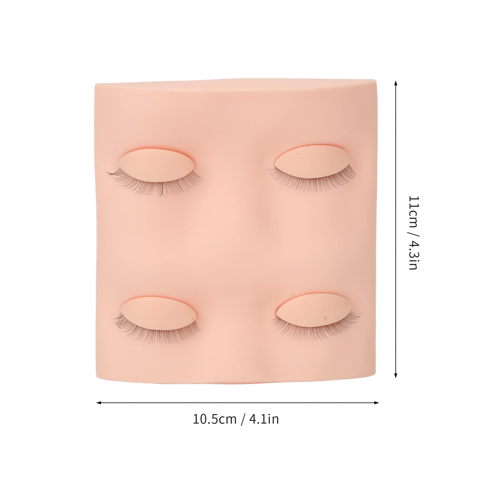 False Eyelashes Extension Practice Mannequin Head with Removable Eyelids for Makeup Training Reusable Material Grafting Eyelash Suitable for Beginners DIY(Pink) - Image 4