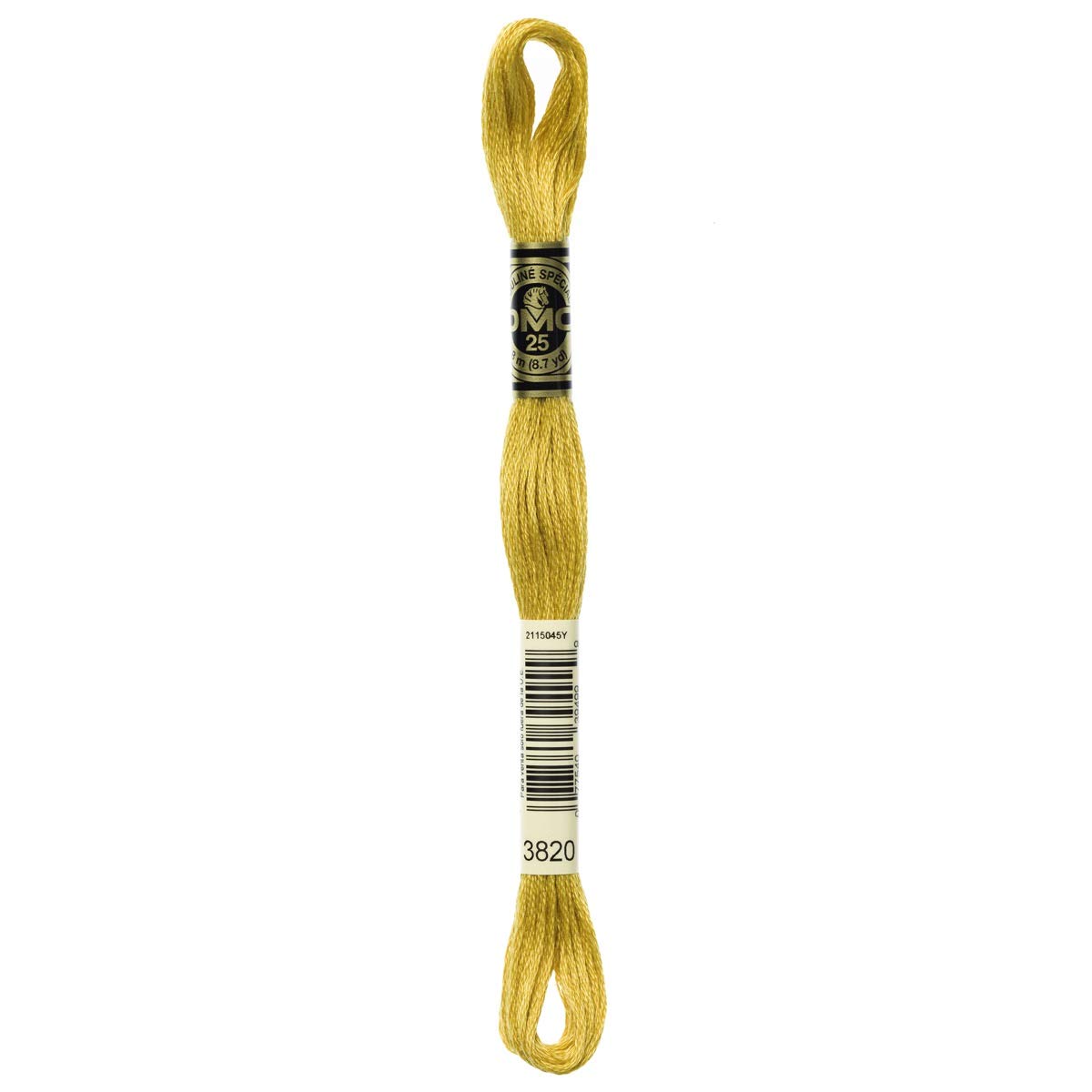 DMC Embroidery Floss Mouline Stranded Cotton Thread for Hand Embroidery and Sewing - Colour No: 3820-12 x 8m Skeins โ image 1