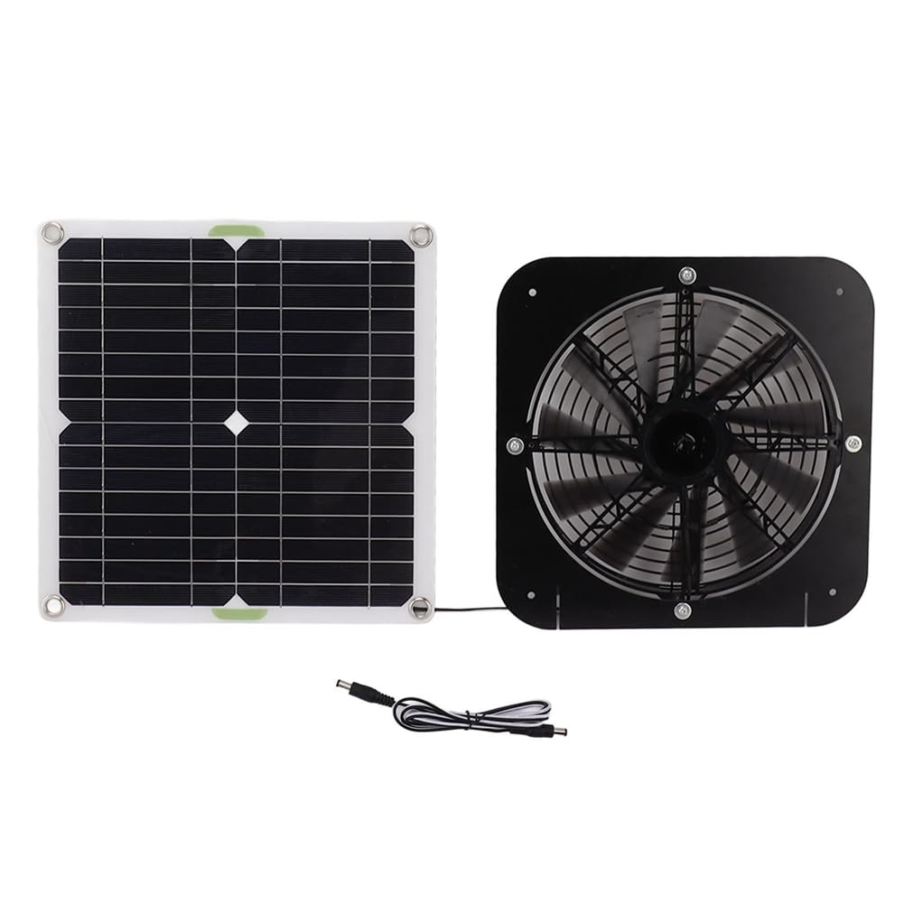 Pannello Solare Monopolicristallino con Staffa per Ventola di Scarico da 13,5 Pollici Ventola Fotovoltaica Ventilazione Pannello Solare di Raffreddamento