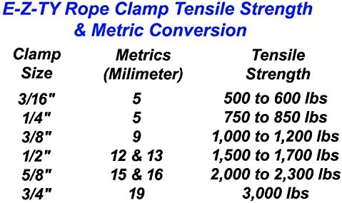 Miniatura 4 de E-Z-TY Abrazadera de cuerda 58" Negro