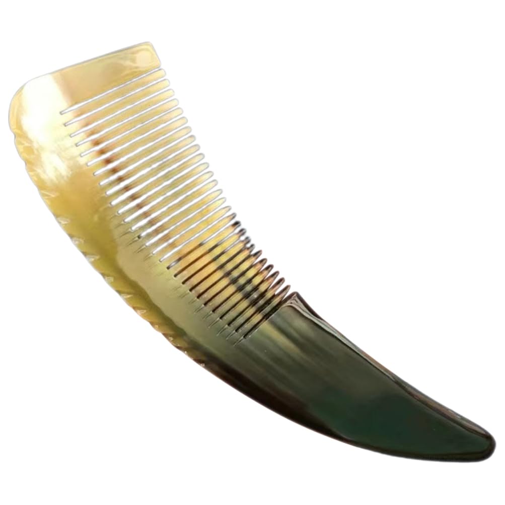 Ox Horn Comb Large Hair Detangling Comb Fine Tooth Scalp Massage for Thick Hair Styling and Daily Use