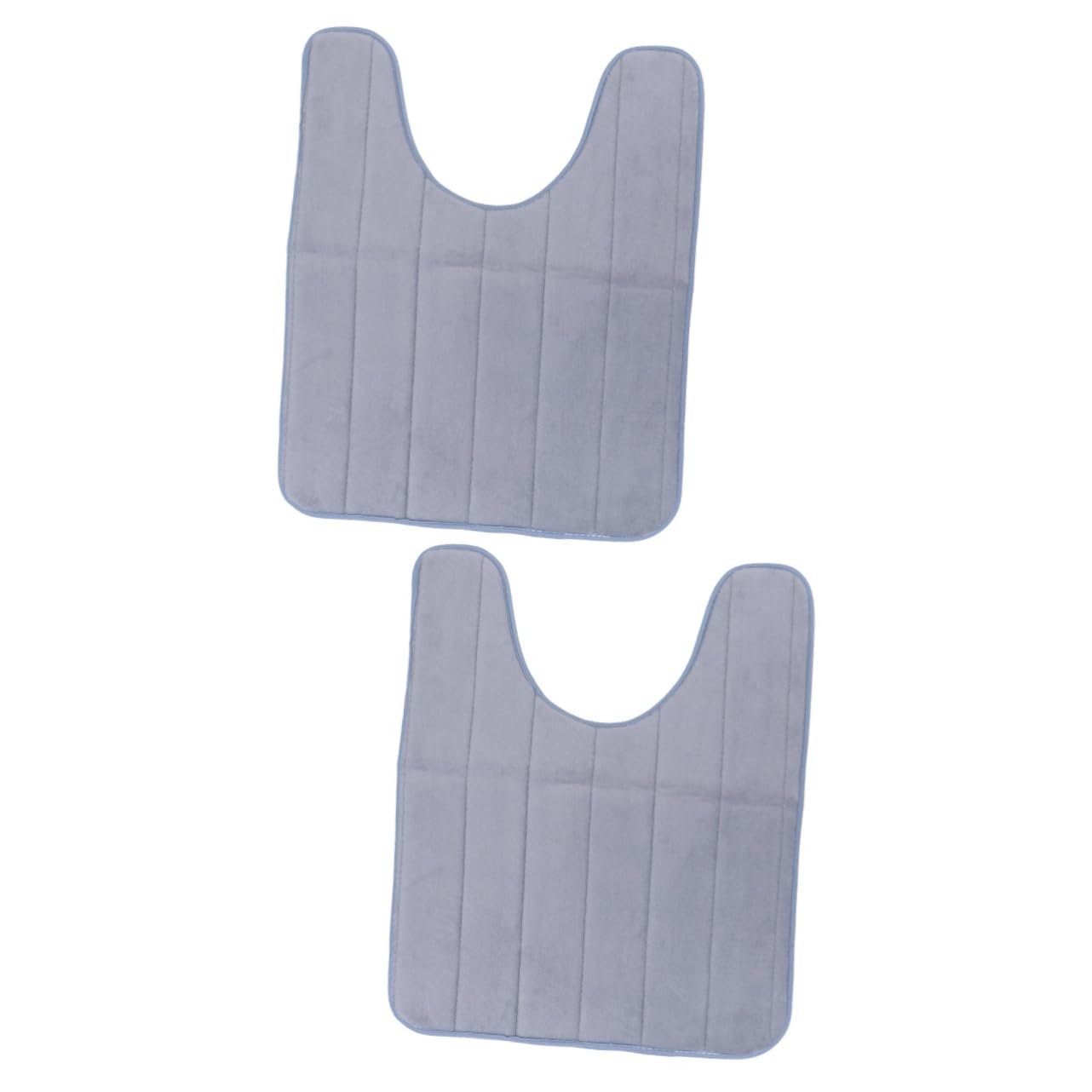 ABOOFAN 2pcs Toilet Floor Rug Washable Runner Rugs Washable Toilet Rugs Toilet Carpet U-shaped Toilet Rug Bathroom Floor Mat Toilet Cover U Shaped Toilet Rugs Keep Warm Bathroom Mat
