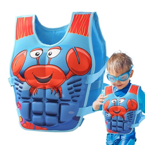 子供の水泳ベスト - プールの安全性のための子供用水着、調整可能なカヤック水着、男の子のフロートサポート、2?10歳の女の子、水泳トレーニングアクセサリー、14.96x11.81x2.36インチ