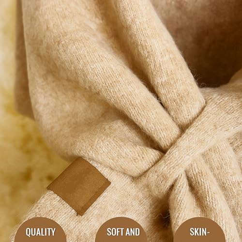 Women's Solid Color Scarf, Pashmina Shawl Wraps for Women, Casual Soft Comfortable Shawl for Daily Wear2