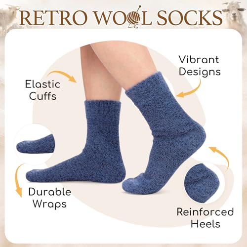 Image of Fuzzy Socks for Women - Fleece Sleep Soft Cozy Animal Socks, Christmas Stocking Stuffers