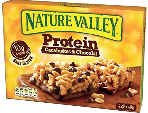 Nature Valley Barres de Céréales ProtéineCacahuètes & Chocolat, 4 Unités