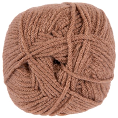 Image of Hobby Lobby Yarn Bee Soft & Sleek Yarn, 100% Low Pill Acrylic, Crocheting & Knitting (Clay)