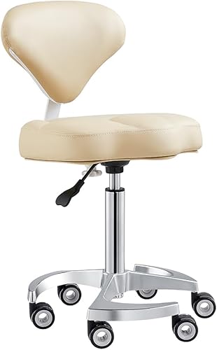 Miniatura 10 de Dir Taburete médico ajustable multiusos taburete de rodillo para salón y spa con ajustes de respaldo Zen - Gris