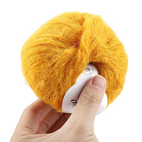 Mohair Garn in Gelb – 100g weiches, flauschiges Handstrickgarn – Bild 8