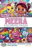 Meera Coloring Pages: Wow-Effect! Your name on every page - Meera coloring book - 6x9" - 50x Meera coloring page - Fantastic Gift B0F62VF16Z Book Cover