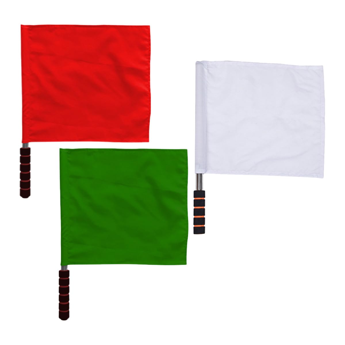 Banderas de señal manual Hohopeti con mango de esponja y mástil de acero inoxidable