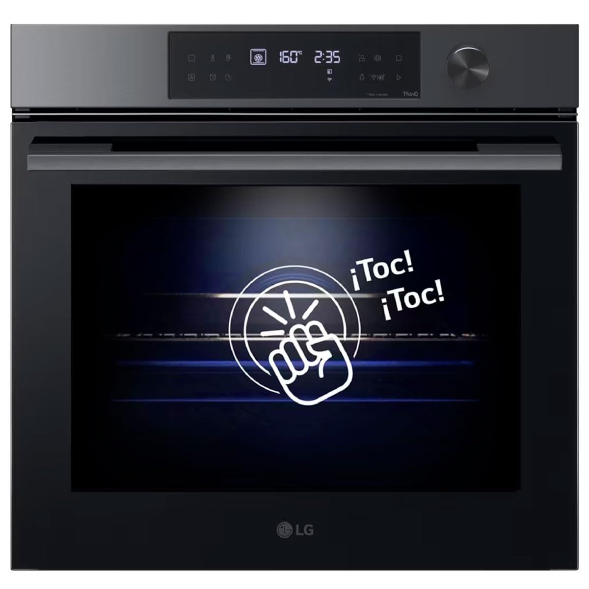 Forno InstaView 76L Air Fry, Air Sous Vide, Pizza, EasyClean, Pulizia Pirolisi, 15 modalità di cottura, Wi-Fi Nero Classe A+