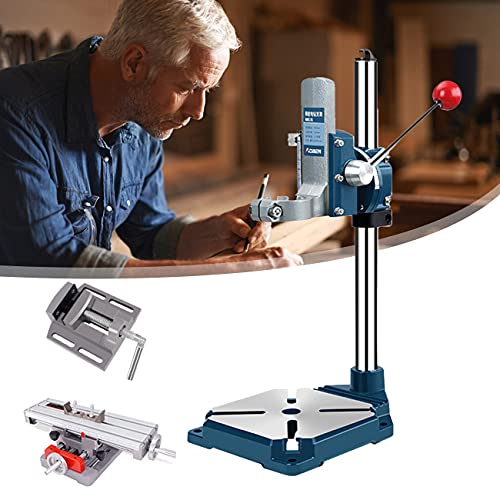 ZhiLianZhao Soporte Taladro Vertical, Taladradora Taladros de Columna, con Puede Girar 90 °, para Artesanos y Aficionados,F