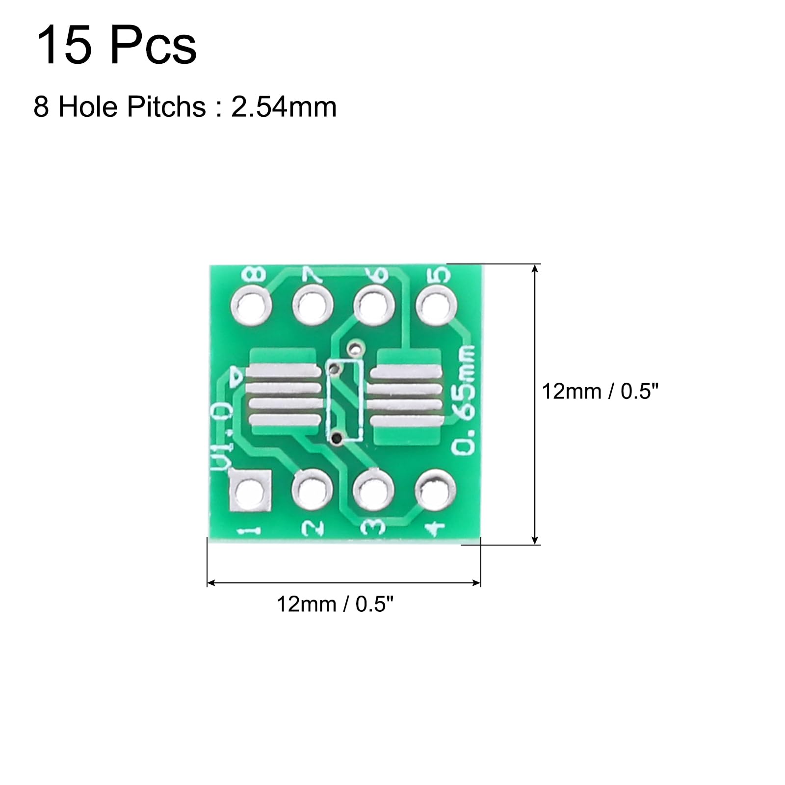 60 Stück DIP IC Sockel 8-Pin – 2,54 Mm Raster, Schwarze Thermoplast-Buchsen, Für Breadboard, PCB & Lötprojekte