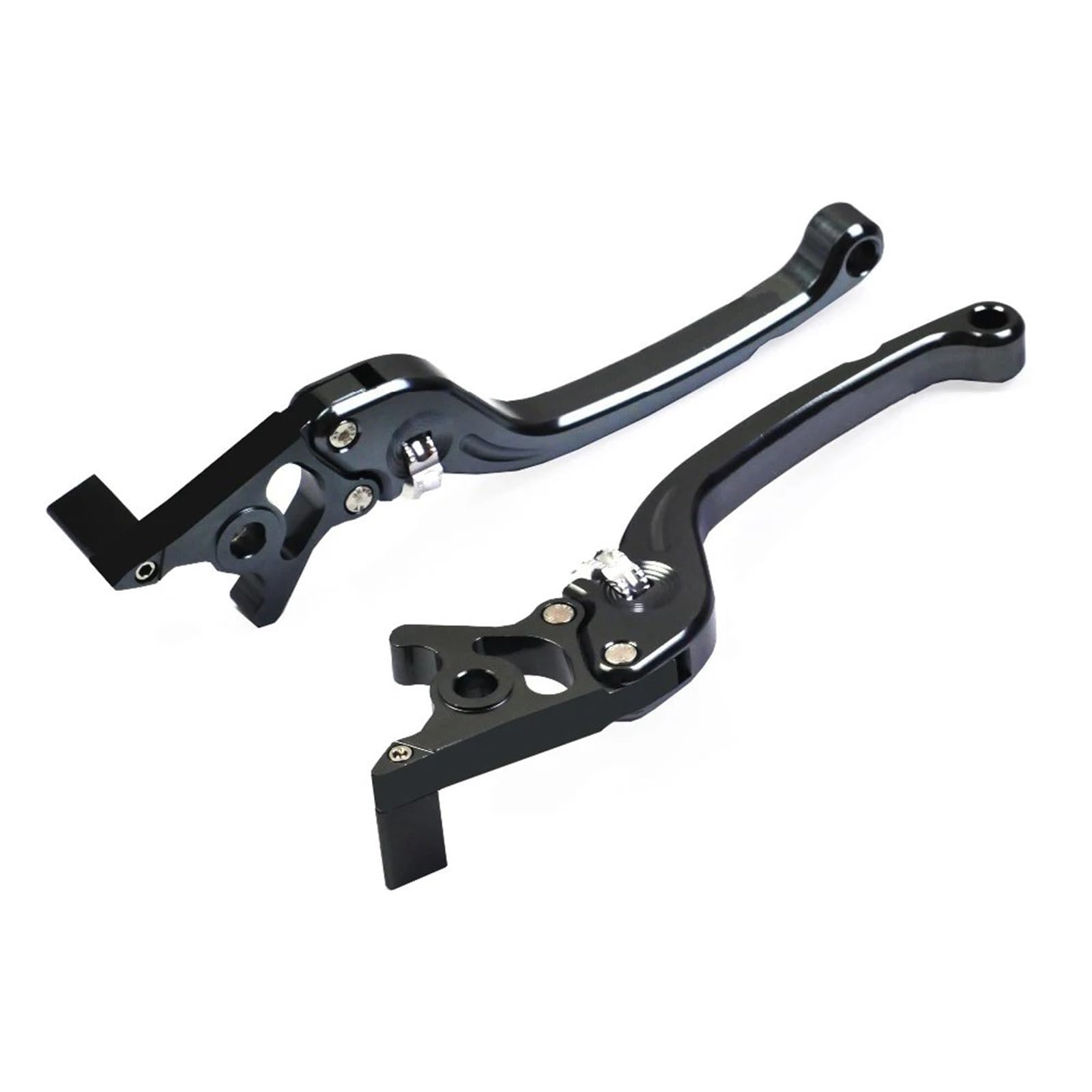 Hguvsjd Black Cnc Motorcycle Modified Double Disc Lever Scooter Electric Bike Modification Motorcycle Brake Lever(Black)