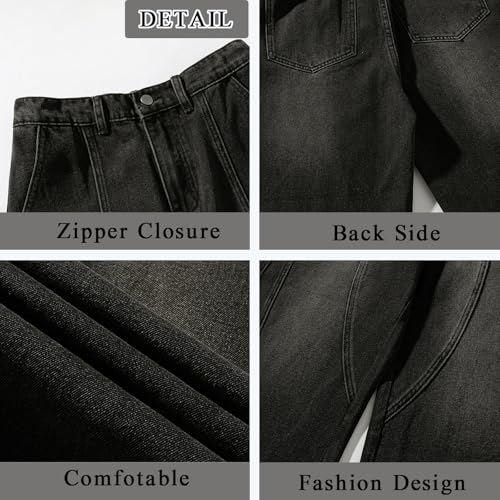 Baggy Barrel Jeans Men Denim Wide Leg Pant Y2k Grunge Oversized Jeans Vintage Hip Hop Streetwear Casual Pants3