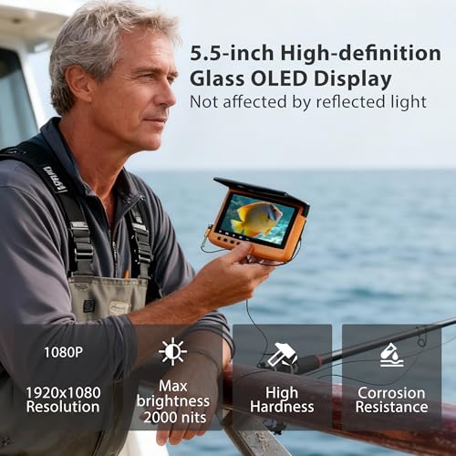 Image of Underwater Camera 1080P HD Waterproof Fish Finder for Lake /Sea