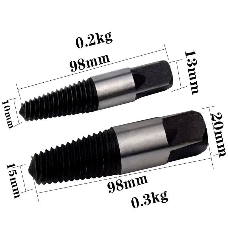 8PCS/Set Remover Drill Tool Broke Water Pipes Take Out Speed Extractor 2.5mm-16mm Screw Easy Take Out Speed Pipe Fittings