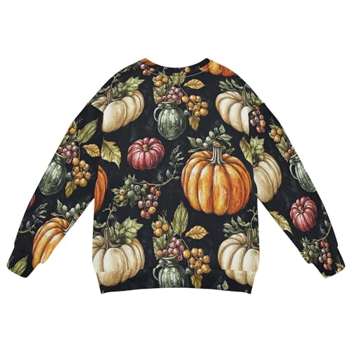 JUNZAN Autumn Pumpkins Little Kids Pullover Hoodie Fleece Sweatshirt With Hoodie Sports 4T2