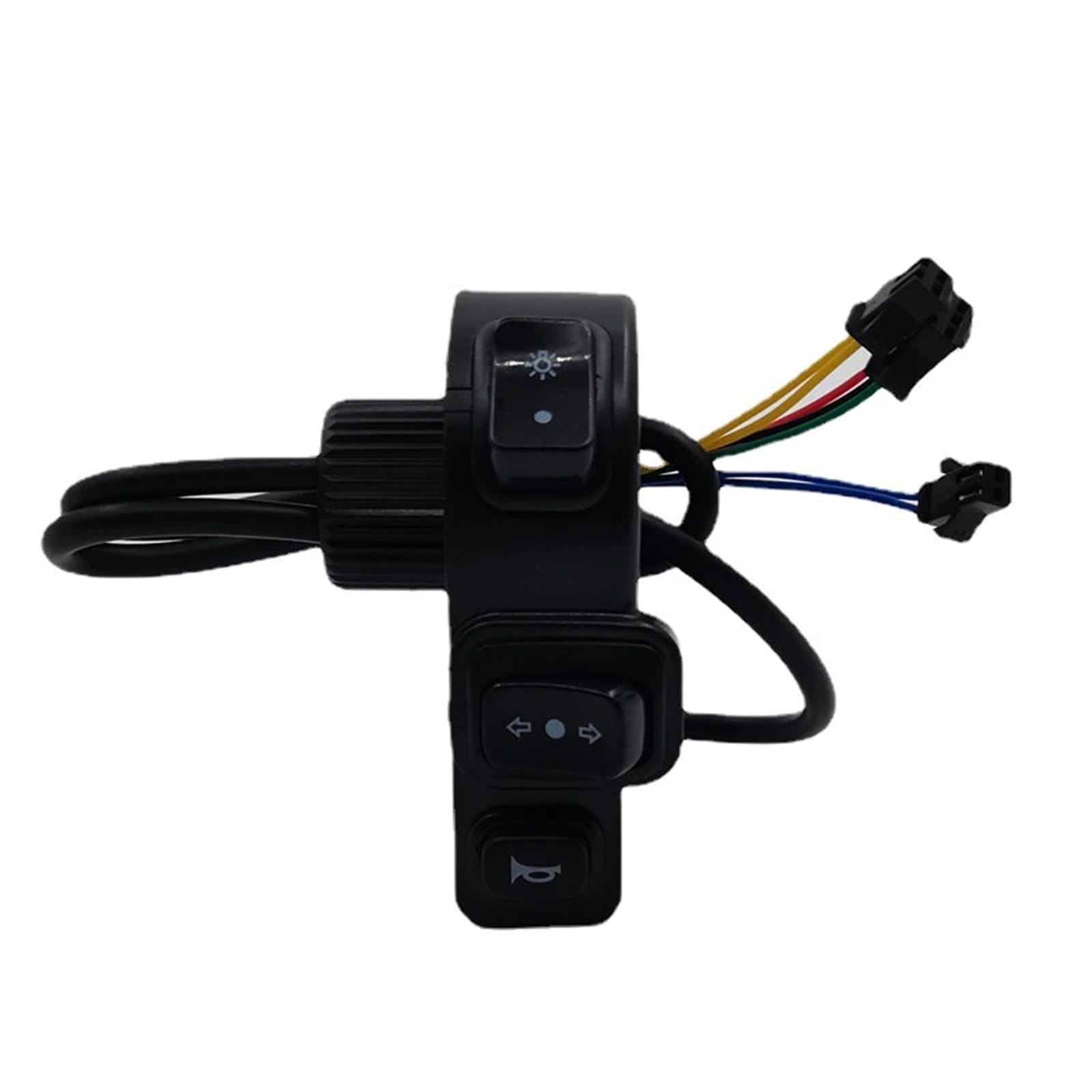 Przełącznik kierownicy motocykla, uniwersalny do roweru elektrycznego 3 w 1, skutera elektrycznego, ATV, kierunkowskazu, przycisk ONOFF, Quad Light, 22 mm