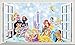 Disney Princesses V003 Sticker mural autocollant Motif fenêtre 1000 x 600 mm