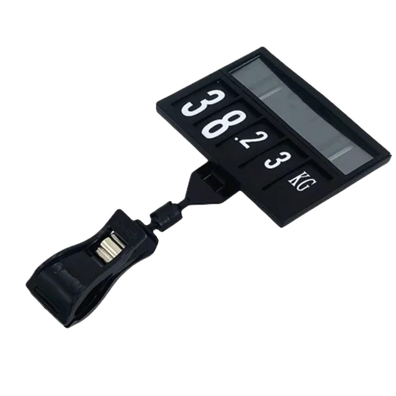 Yangshe 6Pcs Price Number Sign Display Label Card Plastic Holder Frame for Supermarket Shelf