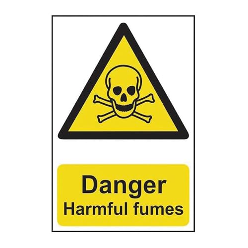 Tin sign vintage DANGER HARMFUL FUMES Plaque Poster for Bar Pub Beer Home Garage Man Cave Wall Decor 12x8 Inch