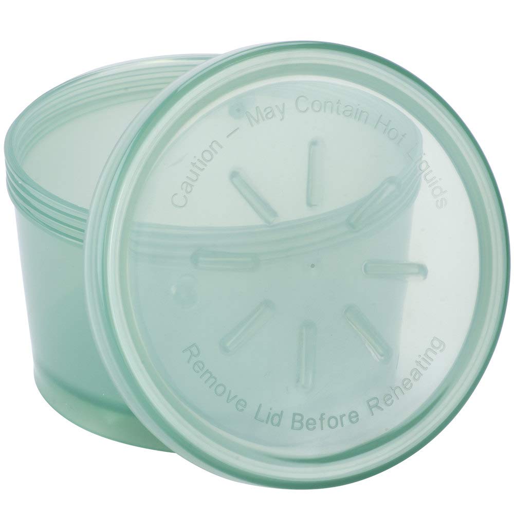 G.E.T. EC-07-1-JA Handled Take-Out Soup Container, 12 Ounce, Jade (Set of 12)