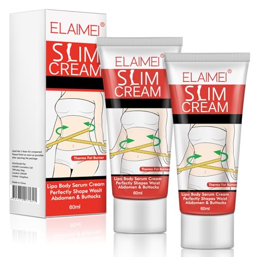 Hot Sweat Cream 2Pack, Slimming Fat Burning Cream for Stomach, Waist & Buttocks, Belly Fat Burner...