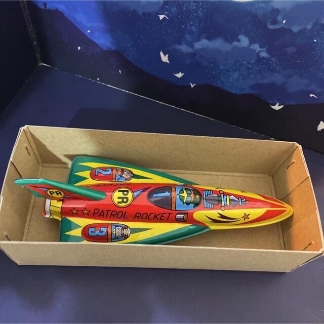Amazon.co.jp: ブリキSPACE PATROL ROCKETスペースパトロールロケット