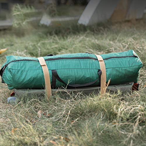 2 pares de tiras de amarração de nylon Besportble, tiras de amarração para acampamento (cáqui)