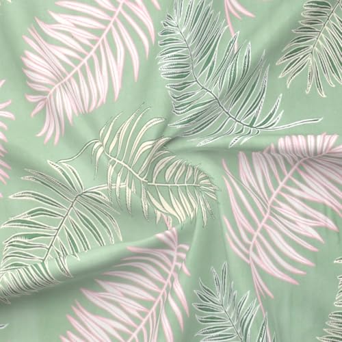 Image of MORADO Glace Cotton AC Comforter /Blanket /Quilt for Double Bed | Ultra Soft & Lightweight | All Season Reversible Comforter | Cozy Bedding for Home & Hotel | Size 90x100 Inches,Green & Leaf,Double