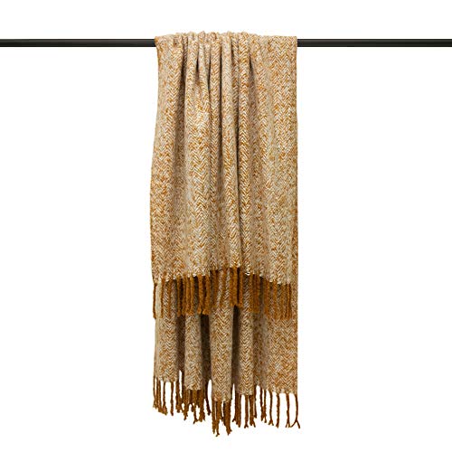 Furn Weaver 130X180 Throw Gold 130x180cm acrilico