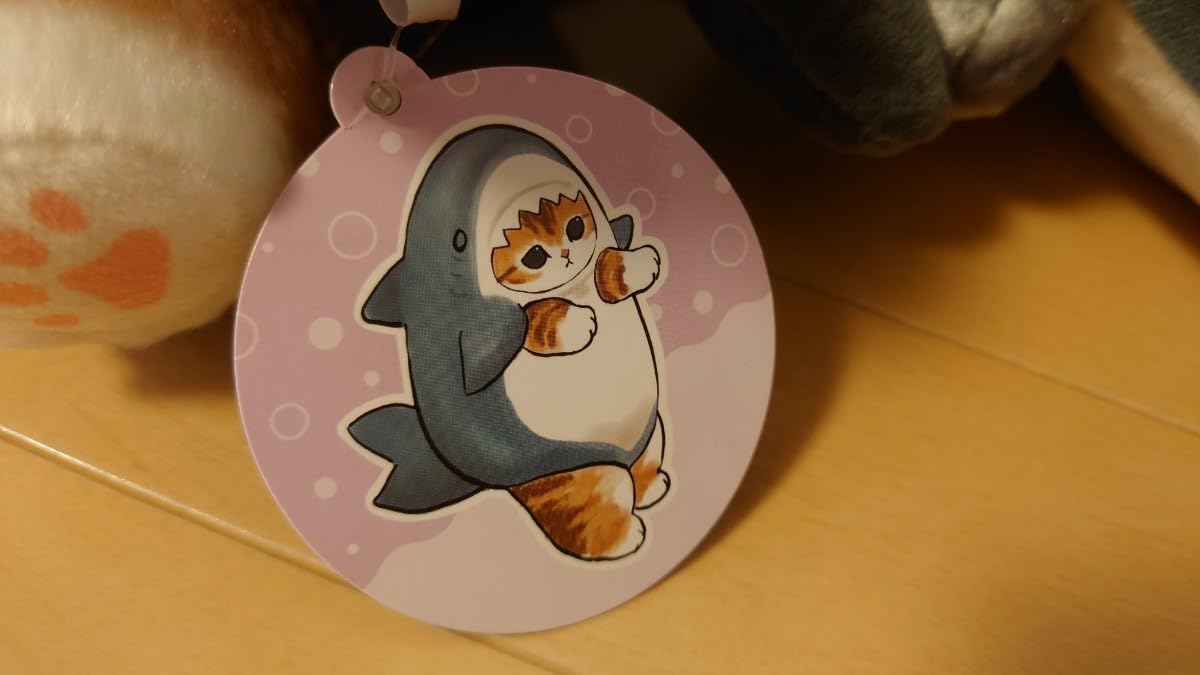 新品 2個セット モフサンド サメにゃん BIG ぬいぐるみ 上手に立てるよ mofusand サメにゃんBIGぬい～上手に立てるよ～｜タイトーの7月