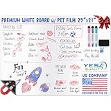 Pizarra blanca magnética extragrande de borrado en seco para nevera, organizador de pizarra blanca