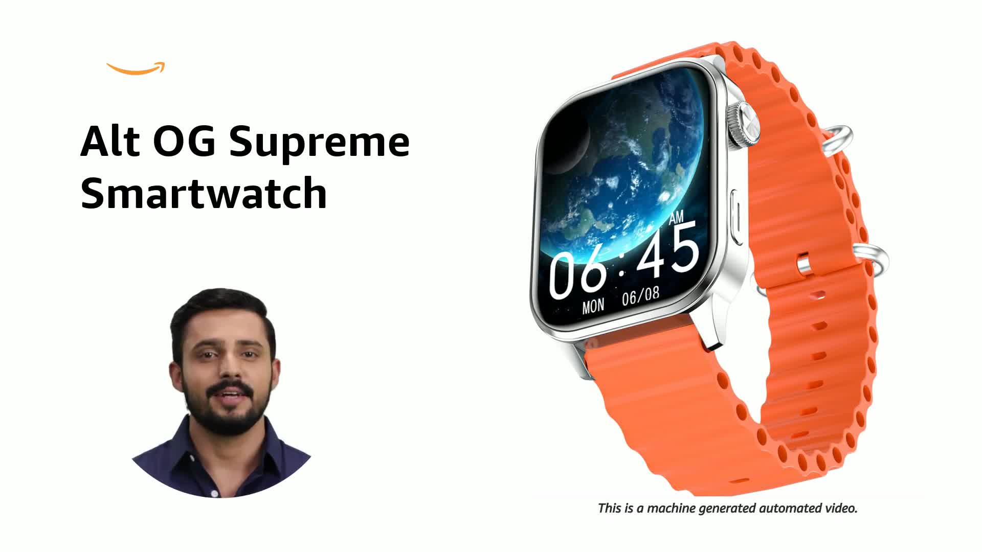 Noise Alt OG Supreme Smartwatch - Orange Ripple : Amazon.in