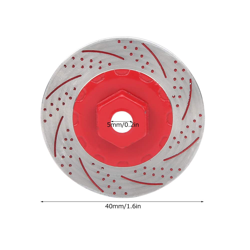 Aluminum 7075 +3mm Front Or Rear Hex With Brake Disk With Silver Lining For Traxxas 1:7 Unlimited Desert Racer UDR Pro-Scale 4X4 85076-4 85086-4 Upgrades - Red