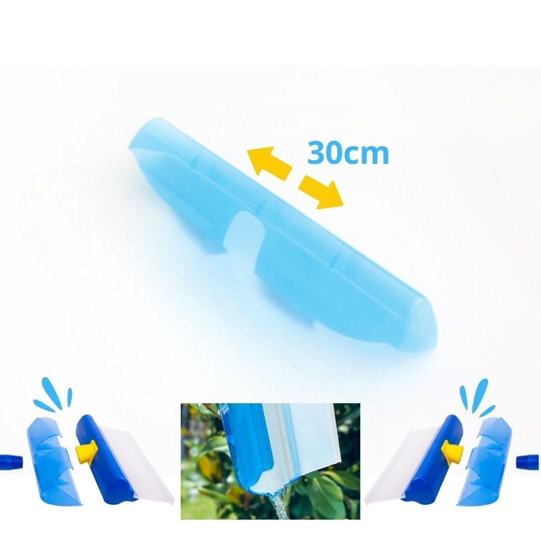 Aquablade ® W The Original | Raclette à Vitres AquaBLADE en Silicone avec Réservoir | Kit Nettoyage de Fenêtre | Qualité Professionnelle | Set Complet