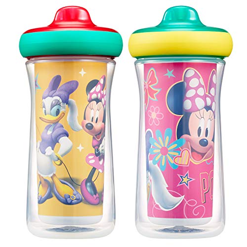 The First Years Disney Minnie Mouse Insulated Hard Spout Sippy Cups, 9 Ounce