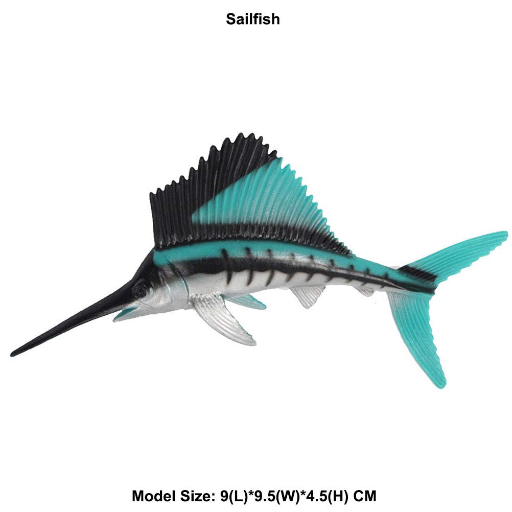 Amazon | FLORMOONバショウカジキ置物、現実的な海の動物の