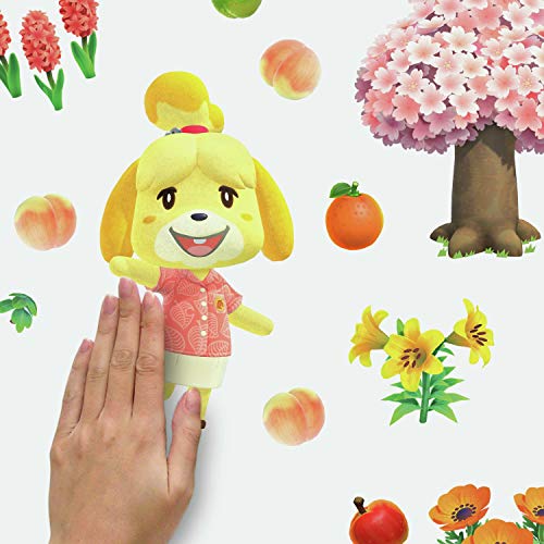 RoomMates RMK4683SCS Animal Crossing Peel and Stick Wall Decals, Brown, Yellow, Green - Image 3