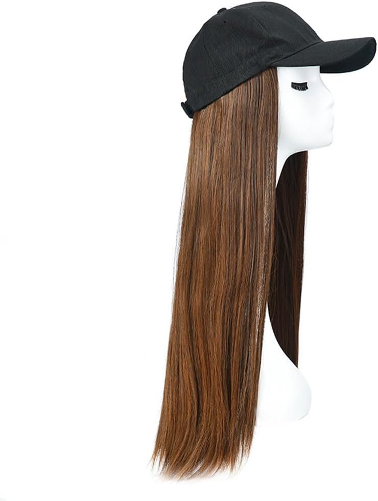 Wig Women's Wig Caps, Long Straight Wig Wig Caps, Peaked Wig Caps, Suitable for Daily Dating Use Or Cosplay Wigs Human Hair (Color : 09)