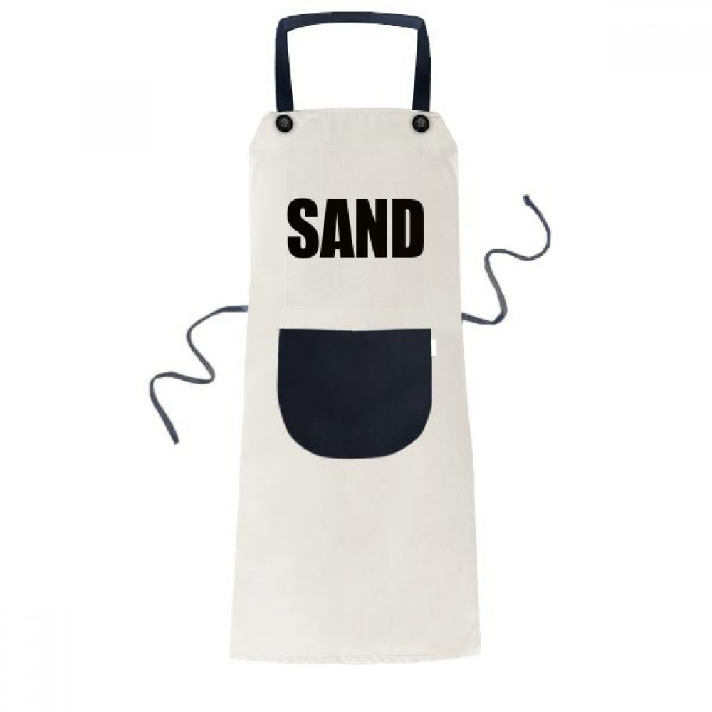 Tablier bavoir beige de cuisine avec poche une idée de cadeau chef originale